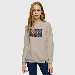 Свитшот хлопковый женский Warframe, цвет: миндальный — фото 2