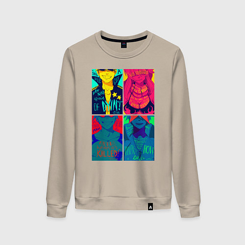 Женский свитшот Gurren Lagann posters / Миндальный – фото 1