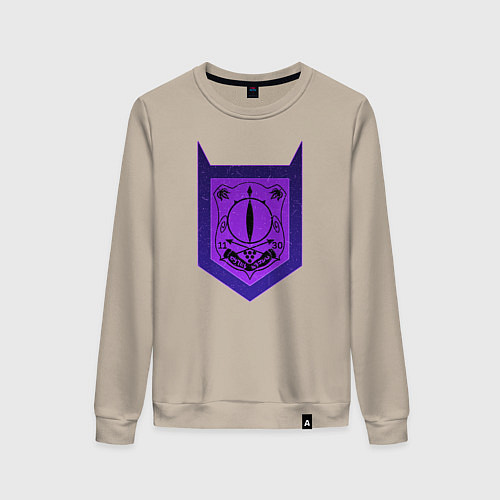 Женский свитшот Babyls Demon School logo / Миндальный – фото 1