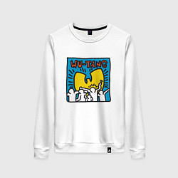 Свитшот хлопковый женский Wu-Tang People, цвет: белый