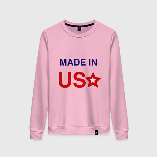 Женский свитшот Made in usa / Светло-розовый – фото 1