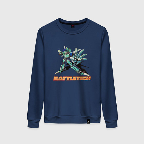 Женский свитшот Battletech Comics / Тёмно-синий – фото 1