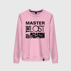 Свитшот хлопковый женский MASTER OF THE LOST DRAGON, цвет: светло-розовый