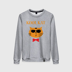 Свитшот хлопковый женский Kool kat, цвет: меланж