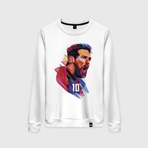 Женский свитшот Lionel Messi Barcelona Argentina Football / Белый – фото 1
