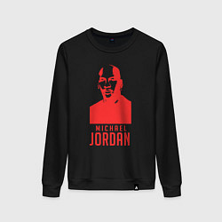 Свитшот хлопковый женский Michael Jordan, цвет: черный
