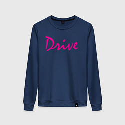 Свитшот хлопковый женский DRIVE, цвет: тёмно-синий