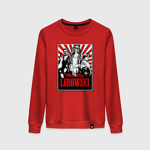 Женский свитшот Большой Лебовский / Красный – фото 1