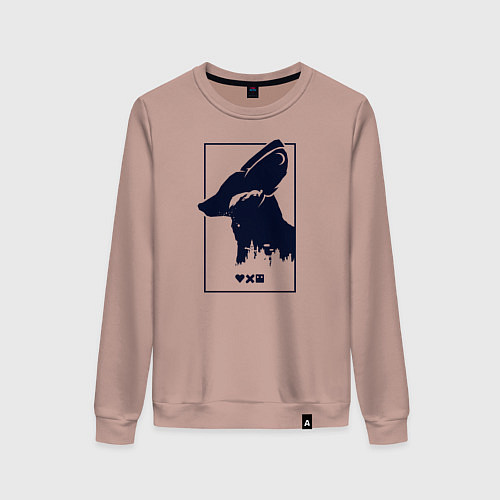 Женский свитшот Love Death And Robots Доброй охоты / Пыльно-розовый – фото 1