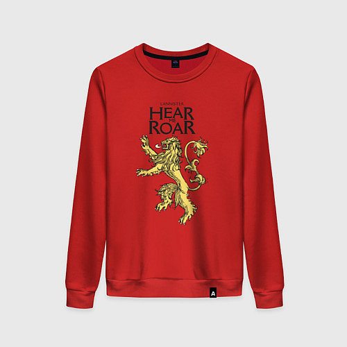 Женский свитшот Lannister Hear me Roar / Красный – фото 1