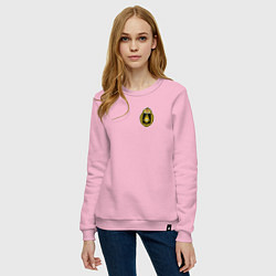 Свитшот хлопковый женский Тихоокеанский флот ВМФ России, цвет: светло-розовый — фото 2