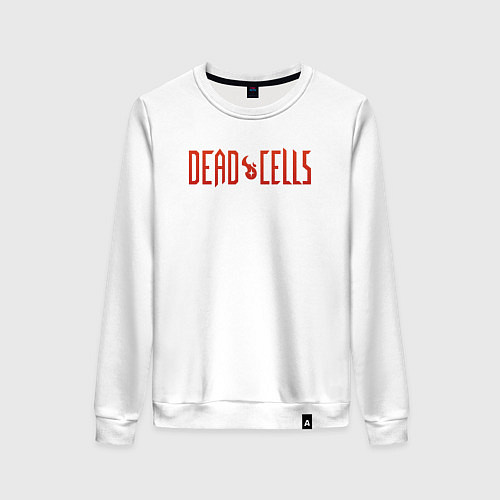 Женский свитшот Dead cells logo text / Белый – фото 1