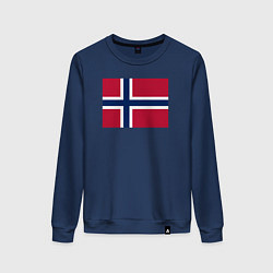 Женский свитшот Норвегия Флаг Норвегии