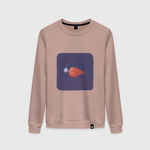 Женский свитшот Удильщик / Пыльно-розовый – фото 1