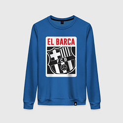 Свитшот хлопковый женский El Barca, цвет: синий