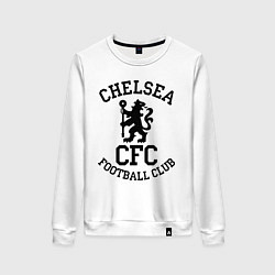 Свитшот хлопковый женский Chelsea CFC, цвет: белый