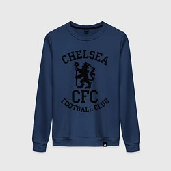 Свитшот хлопковый женский Chelsea CFC, цвет: тёмно-синий