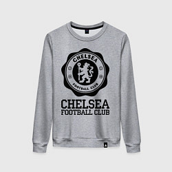 Свитшот хлопковый женский Chelsea FC: Emblem, цвет: меланж