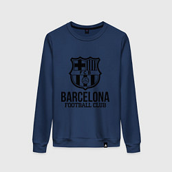 Свитшот хлопковый женский Barcelona FC, цвет: тёмно-синий