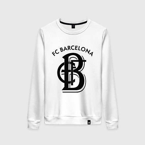 Женский свитшот FC Barcelona / Белый – фото 1