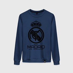 Свитшот хлопковый женский Real Madrid, цвет: тёмно-синий