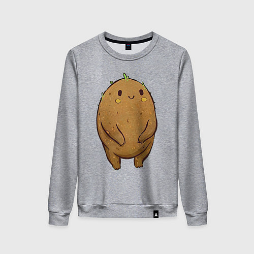 Женский свитшот Милый киви / Меланж – фото 1