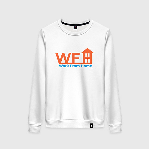 Женский свитшот Работа дома / Белый – фото 1