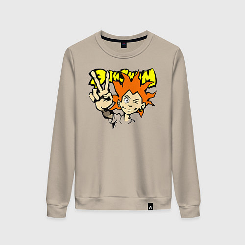 Женский свитшот Элизиум рыжий / Миндальный – фото 1