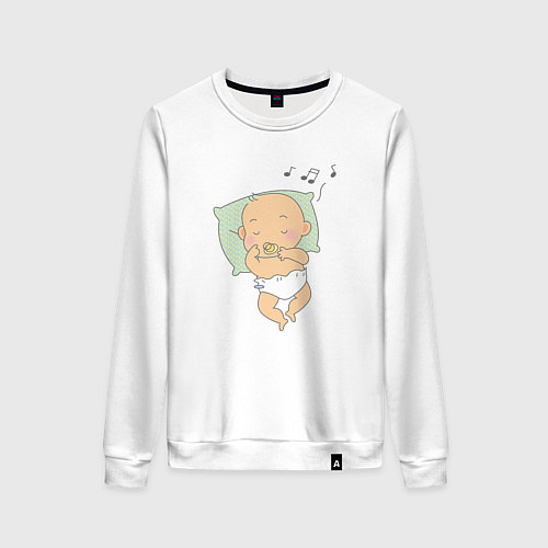 Женский свитшот Сладкий сон / Белый – фото 1