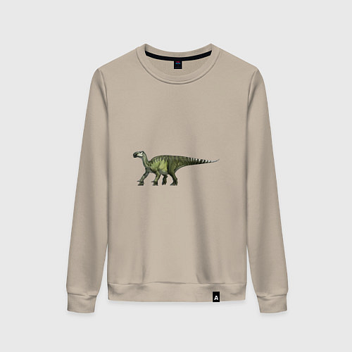 Женский свитшот Игуанодон / Миндальный – фото 1