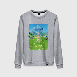 Женский свитшот Genshin Impact Геншин Импакт Poster