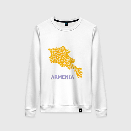 Женский свитшот Golden Armenia / Белый – фото 1