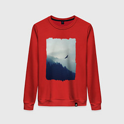 Женский свитшот ОРЁЛ НАД ЛЕСОМ EAGLE