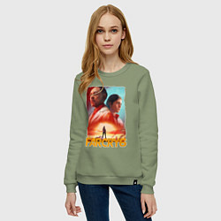 Свитшот хлопковый женский FAR CRY 6 ФАР КРАЙ 6 ПОСТЕР, цвет: авокадо — фото 2