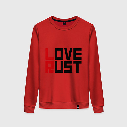 Женский свитшот Love Rust / Красный – фото 1