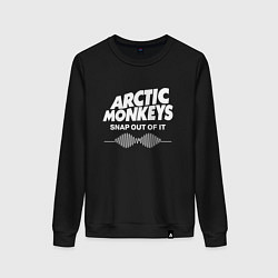 Свитшот хлопковый женский Arctic Monkeys, группа, цвет: черный