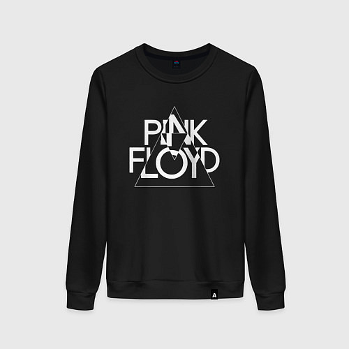 Женский свитшот PINK FLOYD LOGO ПИНК ФЛОЙД ЛОГОТИП / Черный – фото 1