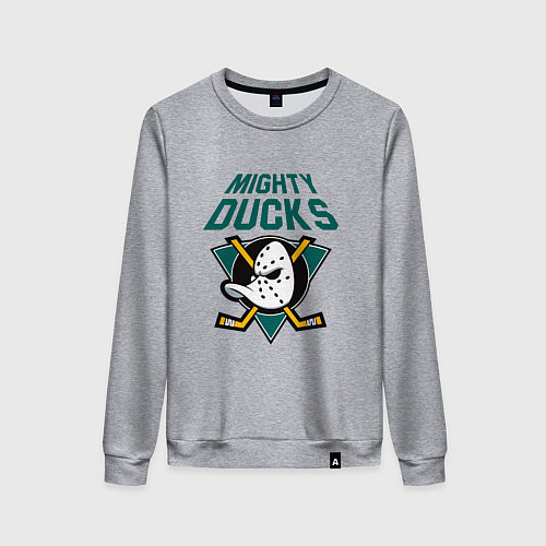Женский свитшот Анахайм Дакс, Mighty Ducks / Меланж – фото 1
