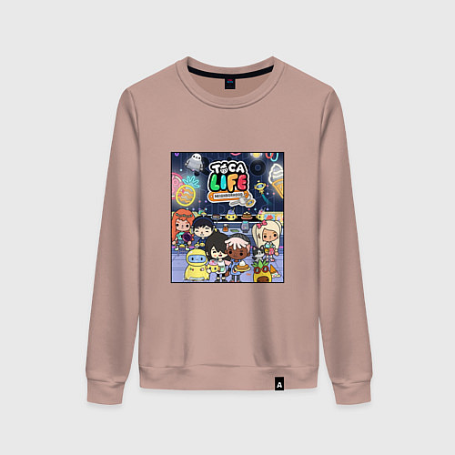 Женский свитшот Toca Boca Тока Бока Poster / Пыльно-розовый – фото 1