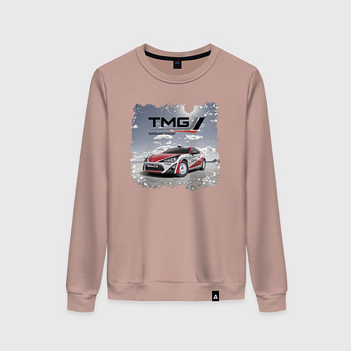 Женский свитшот Toyota TMG Racing Team Germany / Пыльно-розовый – фото 1