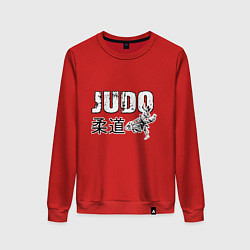 Свитшот хлопковый женский Style Judo, цвет: красный
