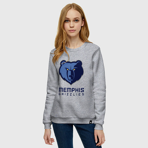 Женский свитшот Мемфис Гриззлис, Memphis Grizzlies / Меланж – фото 3