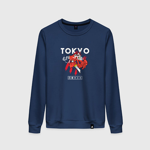 Женский свитшот TOKYO STYLE / Тёмно-синий – фото 1