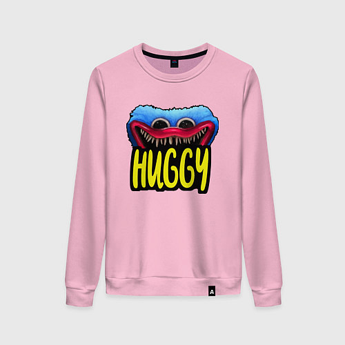 Женский свитшот Poppy Playtime: Huggy / Светло-розовый – фото 1
