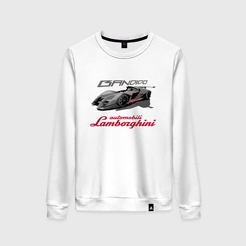 Женский свитшот Lamborghini Bandido concept / Белый – фото 1