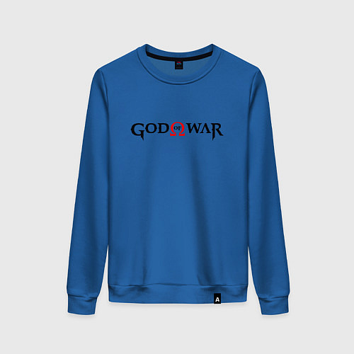 Женский свитшот GOD OF WAR LOGO BLACK RED / Синий – фото 1