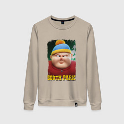 Свитшот хлопковый женский Eric Cartman 3D South Park, цвет: миндальный