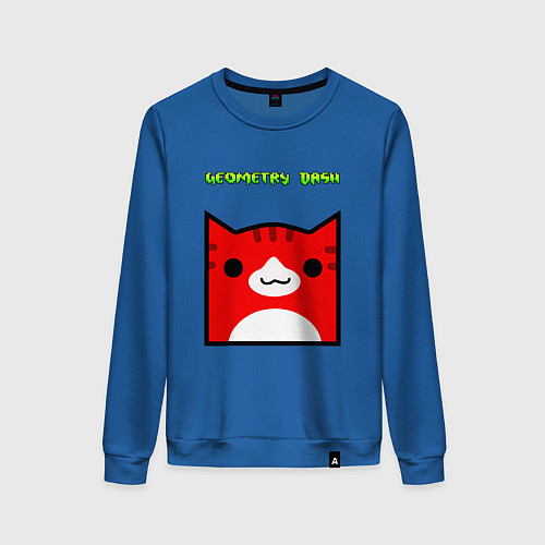 Женский свитшот Geometry Dash: Cat Skin / Синий – фото 1