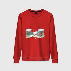 Женский свитшот Поход в горы