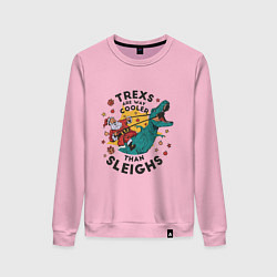 Женский свитшот T-Rex Christmas